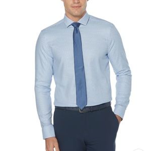 NWT Perry Ellis SLIM FIT DOBBY DRESS SHIRT Size: 2XL